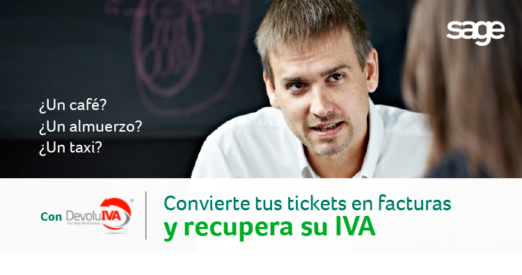 Convierte tus tickets en facturas y recupera su IVA