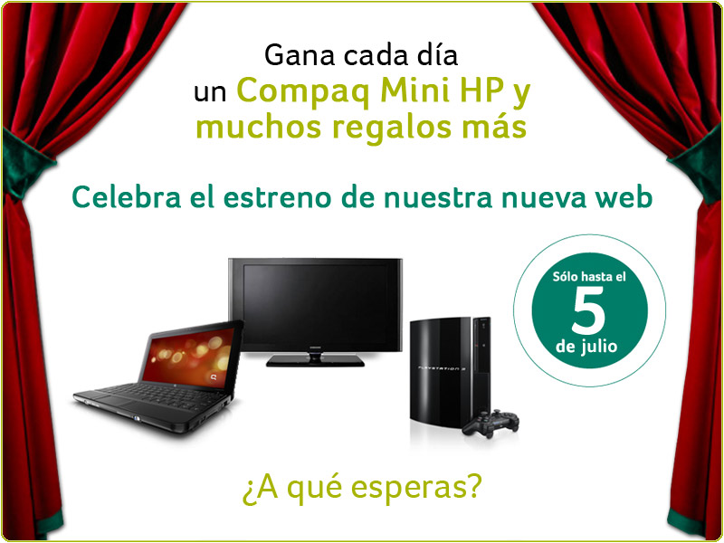 Sólo hasta el 5 de julio, estrena nuestra nueva web con grandes sorteos